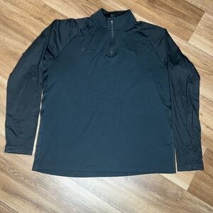 Nike Dri-FIT Quarter Zip Pullover Mens Large Black Long Sleeve Athletic Training